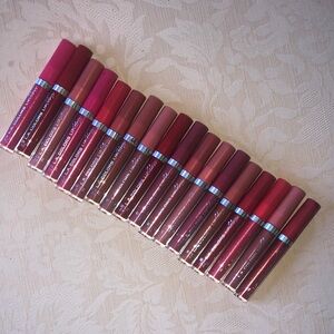 18 L.A. Colors Matte Lipstick Set - Red, Pink, Brown Shades